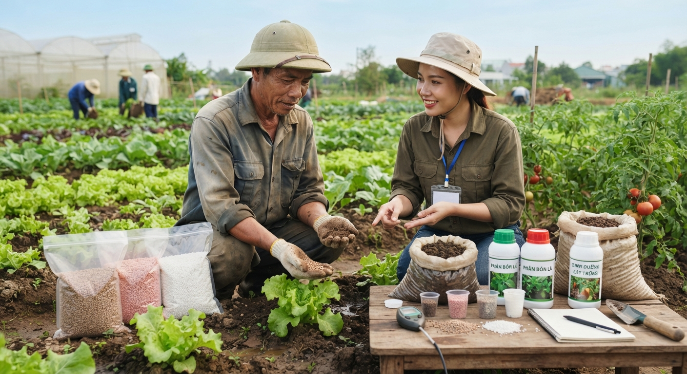 Các phương diện lựa chọn và sử dụng phân bón thực tế